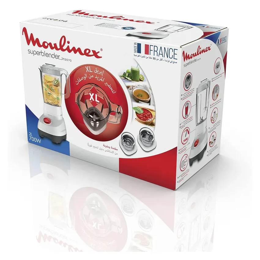 Blender Moulinex avec moulinette | LM207125 – Blanc