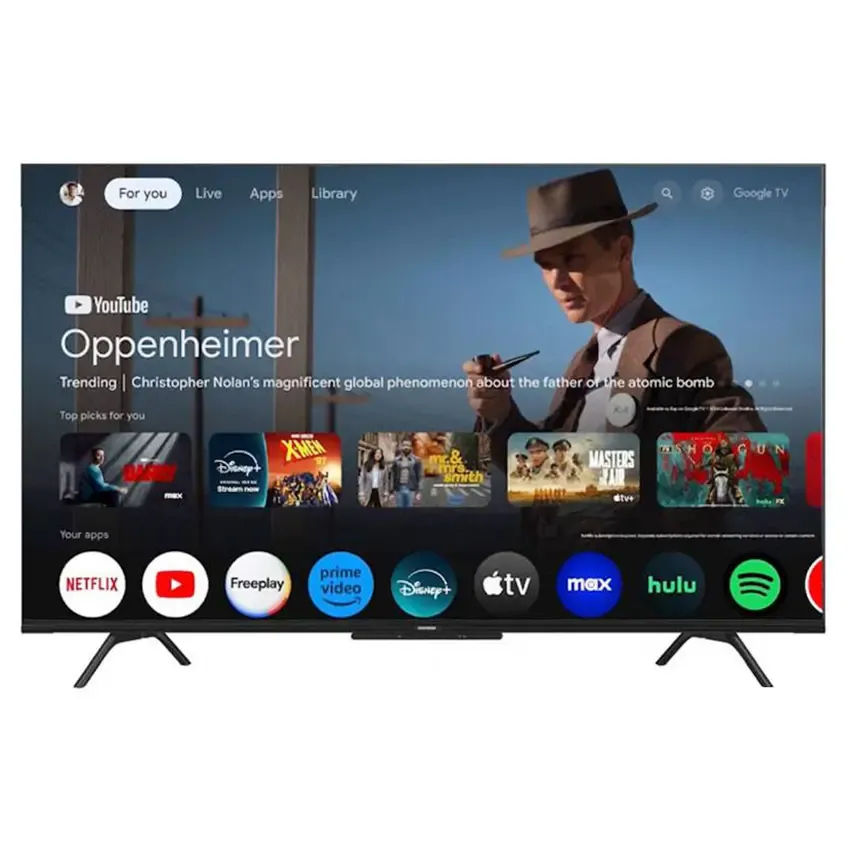 Téléviseur 65″ QLED 4K Smart TV G4E – Récepteur TV Intégré 