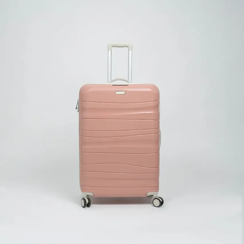 Valise TITOU incassable avec roues démontables | Modèle 30KG - Saumon/Beige