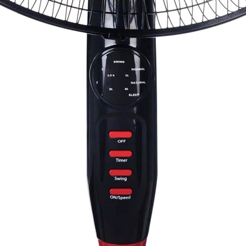 Ventilateur sur pied silencieux TOUCH | Avec télécommande - 40121 - Noir 