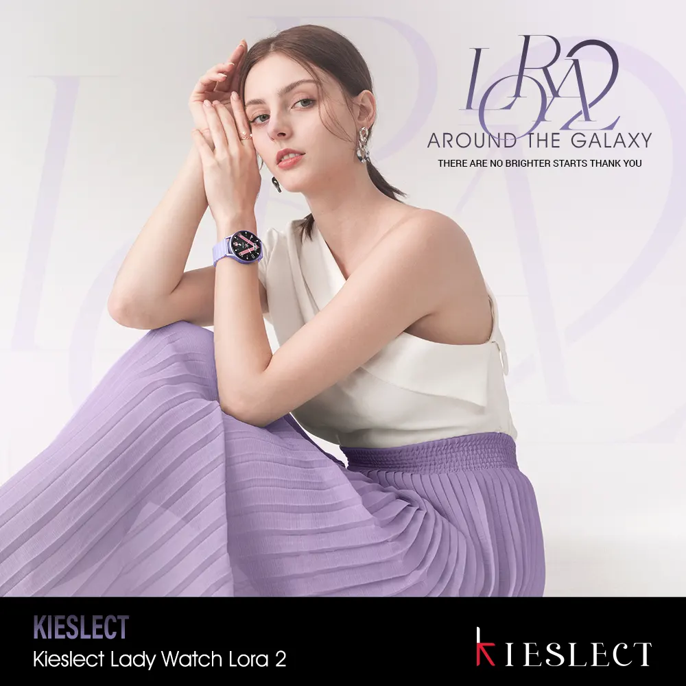 Lady Lora 2 Montre connectée femme KIESLECT Lady Lora 2 rose pas cher Tunisie